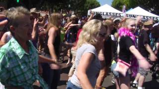 Rocky Horror Time Warp Flash Mob at CityFest San Diego [upl. by Ellebanna988]