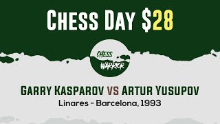 Garry Kasparov vs Artur Yusupov  Linares  Barcelona 1993 [upl. by Urbas162]