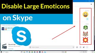 How to Make Emoji Icons Smaller in Skype [upl. by Varick]