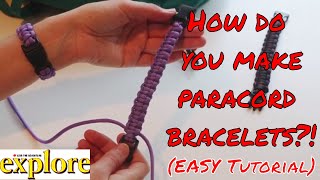 How to Make an Easy Paracord Survival Bracelet with Buckles Cobra Knot Tutorial  LIVE THE ADVENTURE [upl. by Loveridge]