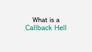 What is Callback Hell [upl. by Ryder]