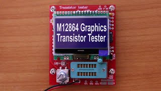 M12864 Graphics Transistor Tester from Banggood Part 2 Review [upl. by Holle443]