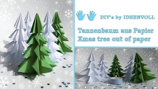 Tannenbaum aus Papier  Xmas tree out of paper [upl. by Yorke425]