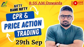 29 Sep 2023  Live Intraday Analysis  Bank Nifty Live Analysis  Nifty Technicals by AK [upl. by Anatnahs]