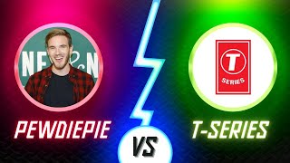 PewDiePie VS TSeries Which SUBSCRIBER COUNT Will WIN [upl. by Nnaharas]