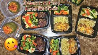 3 Easy Keto Meals Beginner Friendly Meal Prep [upl. by Nicolle]