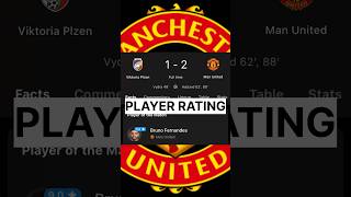 Viktoria Plzen 12 Manchester United Highlights PLAYER RATING shorts europaleague [upl. by Aynatan569]