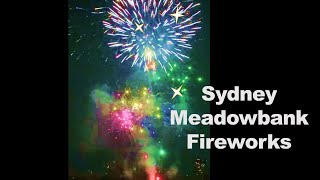 Meadowbank New Year Fireworks Sydney NSW 2023 [upl. by Ocihc]