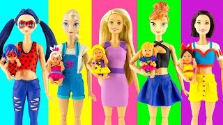 Play Doh Disney Princess Rapunzel Elsa Anna Ladybug and little princesses play doh toys for kids [upl. by Adorl598]