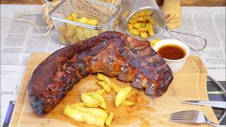 COSTILLA BARBACOA CROCKPOT  CROCKPOT BARBECUE RIB  CROCKPOT [upl. by Oiluj]