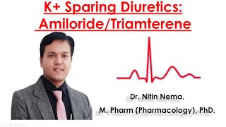 K Sparing Diuretics AmilorideTriamterene by Dr Nitin Nema [upl. by Arrol]