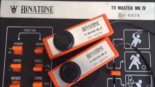 Pong Retro Gaming 1977  Binatone TV Master IV Cheat Demo  Football Squash and Tennis [upl. by Yensehc]