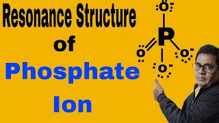 Resonance Structure of Phosphate Ion 28  NEET IITJEE [upl. by Reyam]