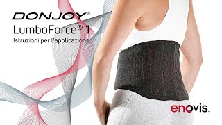 DonJoy LumboForce® 1  Istruzioni per lapplicazione [upl. by Yona771]