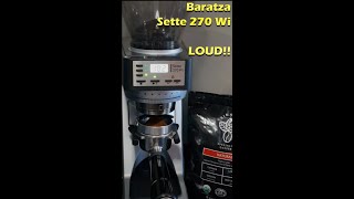 Baratza Sette 270Wi  Grinding for double shot 18 grams [upl. by Aridnere303]