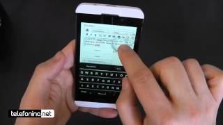 BlackBerry Z10 videoreview da Telefoninonet [upl. by Lesya]