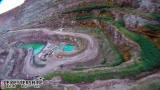 Breathtaking Drone Footage of Croft Quarry  4K Ultra HD [upl. by Fiona]