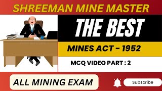 ACT1952 THE BEST MCQ FORE ALL MINING EXAM VIDEO  2 [upl. by Eydie]