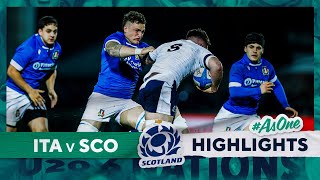 HIGHLIGHTS  Italy v Scotland  Under20 Six Nations Championship 2024 [upl. by Notsyrb608]