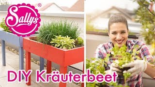 DIY Kräuterhochbeet  Blumenkübel selber bauen  Sallys Welt [upl. by Enialedam346]