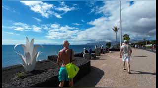 PUERTO DEL CARMEN LANZAROTE SPAIN BEAUTIFUL MORNING WALK ☀️🌴🇮🇨🇪🇦 [upl. by Naegem]