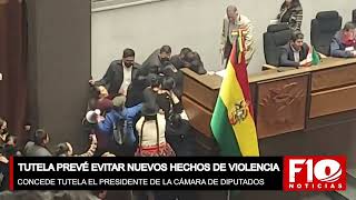 Nuevos bochornos en Cámara de Diputados evistas intentan impedir sesión presidida por Omar Yujra [upl. by Annekim]