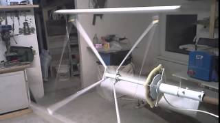 VAWT wind turbine darrieus first test 2016 [upl. by Leong252]