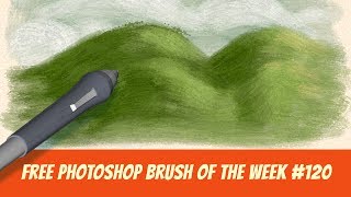 Free Photoshop Brush of The Week 120  Impasto Oil Brush for digital painting [upl. by Samuel251]