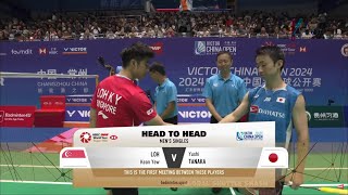 Yushi Tanaka JPN vs Loh Kean Yew SGP  China Open 2024 Badminton  R32 [upl. by Archambault]