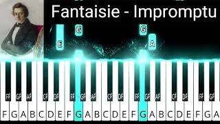 Fantaisie Impromptu  Chopin  Easy Piano Tutorial [upl. by Nezam]