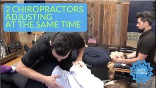 2 Chiropractors Adjust at The Same Time at The Source Chiropractic [upl. by Anneres]