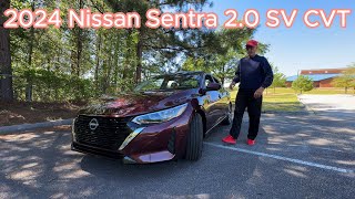 2024 Nissan Sentra 20 SV CVT Test Drive [upl. by Brocky78]