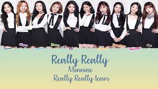 MIXNINE믹스나인 Really를 찾아서  Really Really WINNER위너 ColorCoded Lyrics HanIRomIEng Lyrics [upl. by Dita]