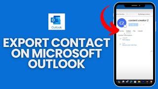 How to Export Contacts on Microsoft Outlook 2024  Microsoft Outlook Contacts Export [upl. by Ofelia]