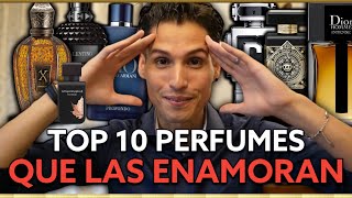 Top 10 mejores PERFUMES para hombres más elogiadas por las MUJERES [upl. by Lanta722]