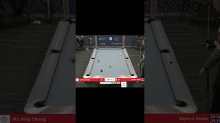 JAYSON SHAW MOVES THE CUE BALL 4RAILS FOR THE 9 shorts billiards 9ballpool nineball [upl. by Eerol985]