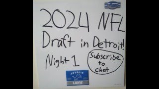 2024 NFL Draft in Detroit  Day 1 Live Reaction Subscribe to Chat [upl. by Akinorev]