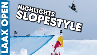 2023 Laax Open Snowboard Slopestyle Highlights [upl. by Yttig828]