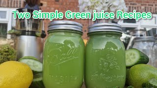 2 Simple Green Juice Recipes for Weight Loss amp Hydration [upl. by Airom323]