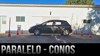 Cómo estacionar en paraleo entre conos  1a parte [upl. by Chaworth538]