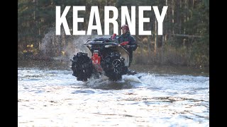 Riding and exploring the trails water and mud in Kearney Ontario [upl. by Antonina]