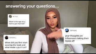 qampa get to know me  hijab talk  advice [upl. by Naitsirt]