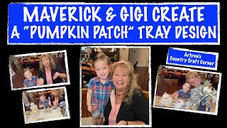 MAVERICK amp GIGI CREATE  A quotPUMPKIN PATCHquot TRAY DESIGN [upl. by Enella]