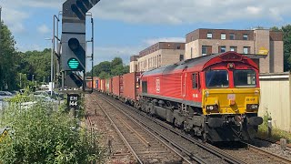 Freight Trains Around The Winchester Eastleigh amp Shawford Area  24th26th June 2024 [upl. by Rafa]