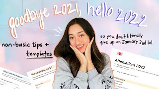 how to make your NEW YEAR’S RESOLUTIONS STICK amp realistically RESET your life for 2024  templates [upl. by Gerrie333]