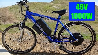 Fast and Powerful 48V 1000WA Complete DIY EBike Conversion Kit Installation Guide for Beginners [upl. by Ettereve545]