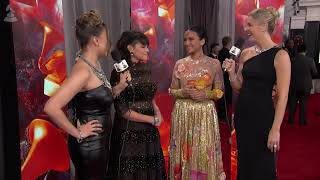 ANOUSHKA SHANKAR amp NORAH JONES Red Carpet Interview  2023 GRAMMYs [upl. by Profant]