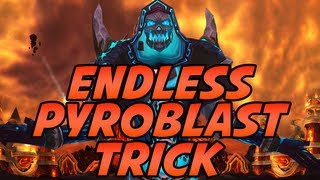 Fire Mage Endless Instant Pyroblast Trick Explanation by Cartoonz  Mists of Pandaria [upl. by Letsyrhc]