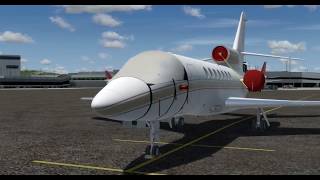 FLYSIMWARE FALCON 50 FSX P3D [upl. by Refynnej]