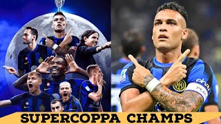 INTER WIN THE SUPERCOPPA AGAIN  LIVE LAUTARO MARTINEZ GOAL REACTION  FINAL MINUTES [upl. by Lenore]